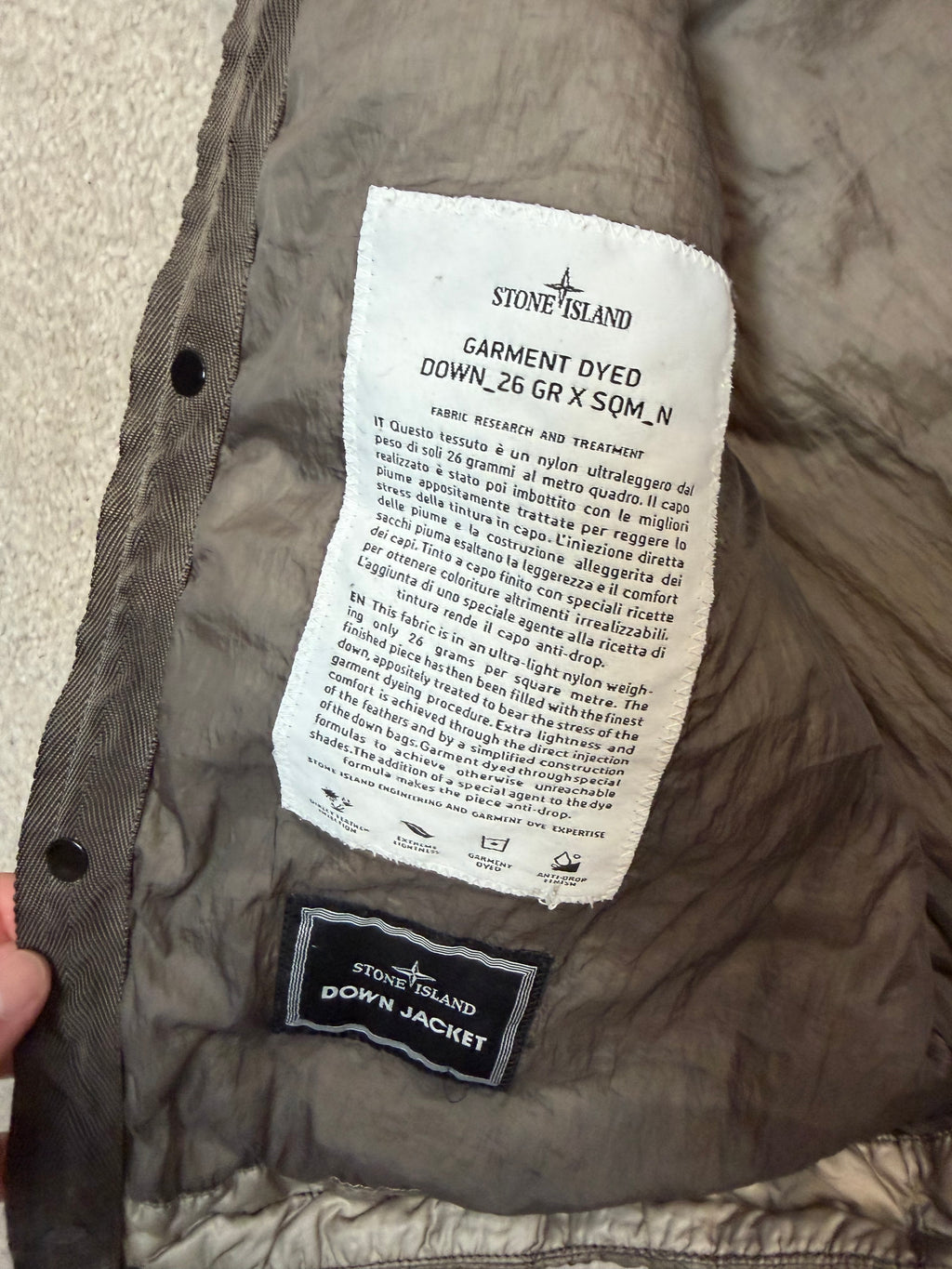 2012 Stone Island Dyed Down Gilet