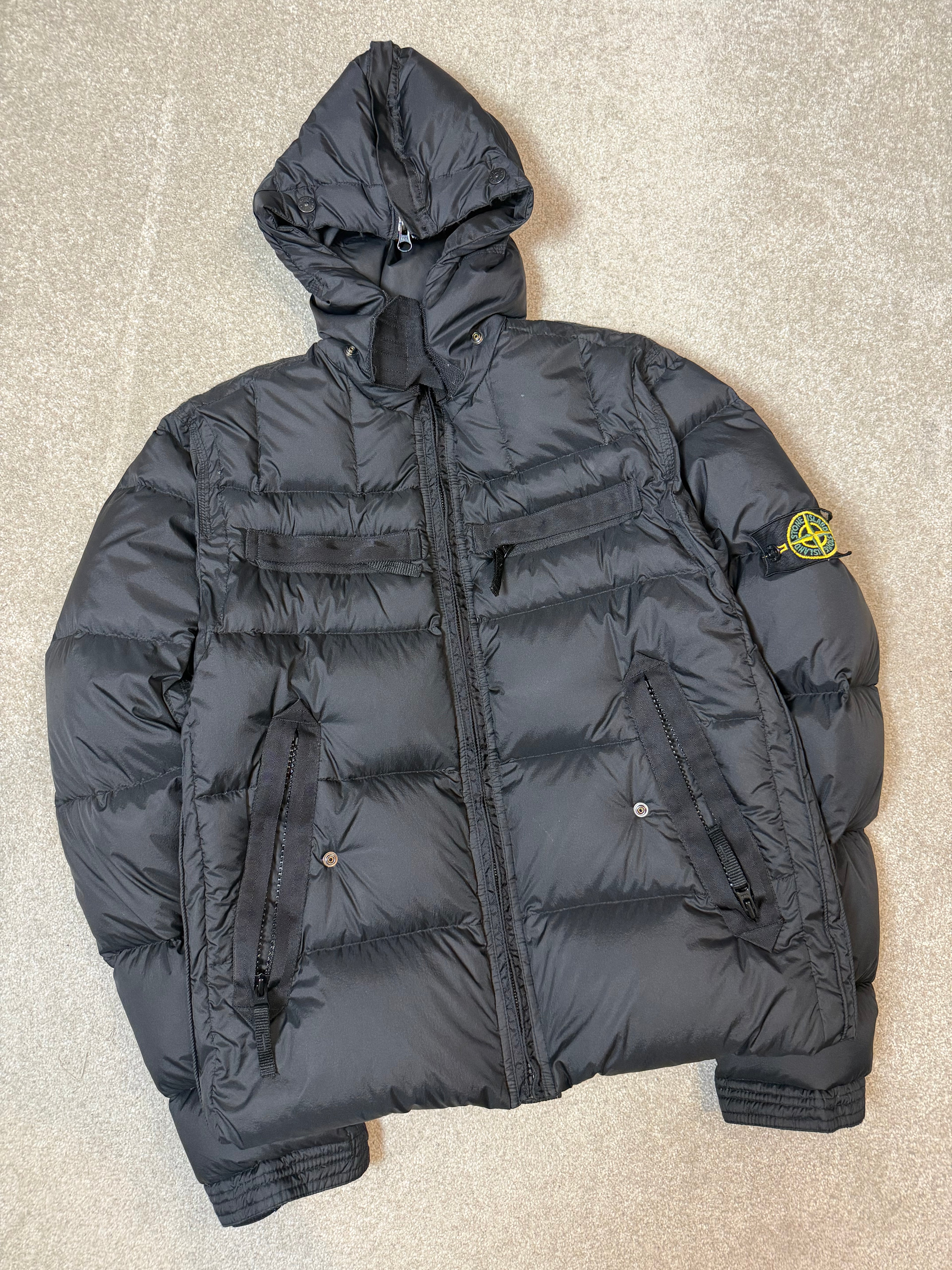 2007 Stone Island Opaque Down Mesh Badge Puffer