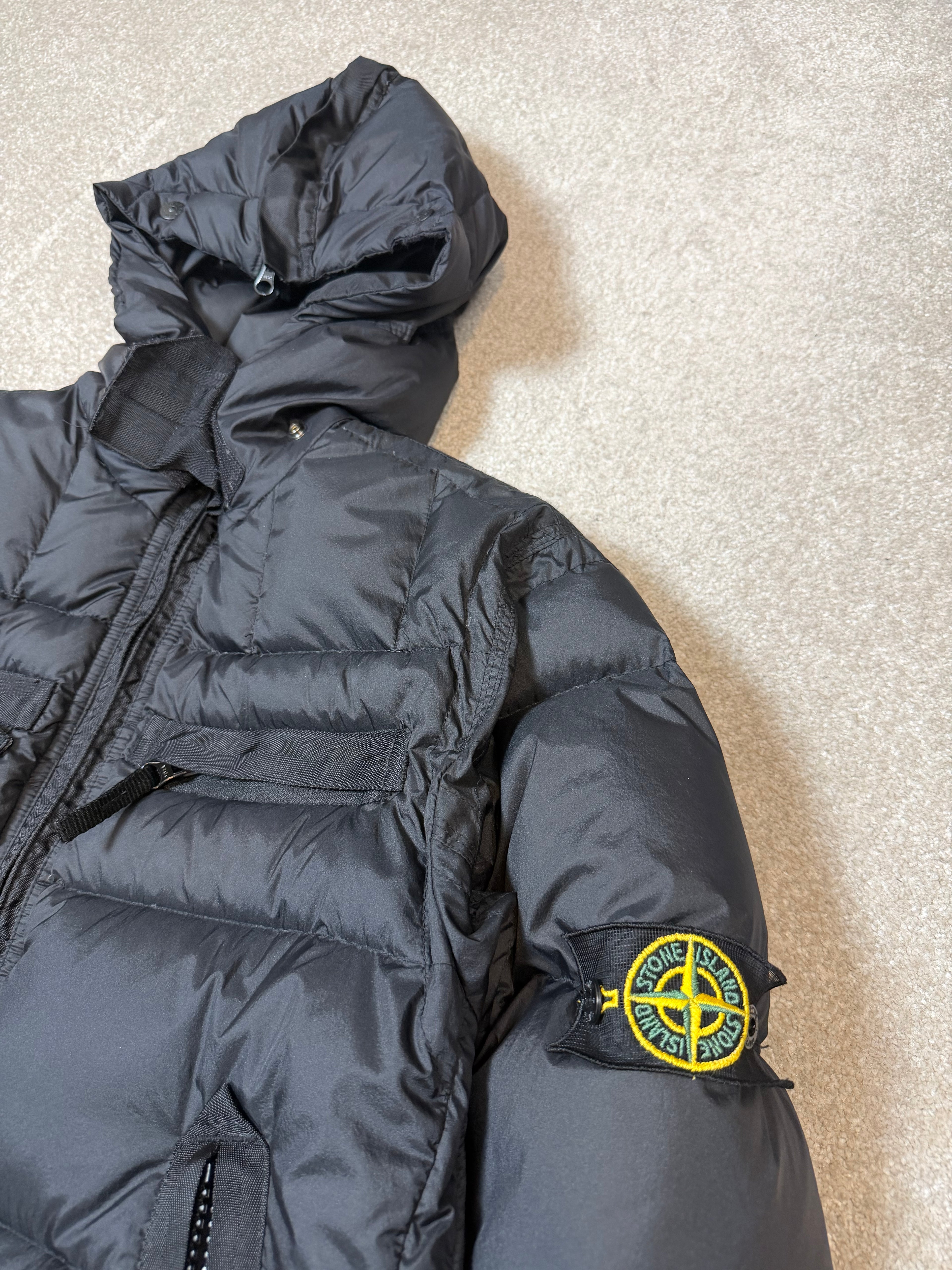 2007 Stone Island Opaque Down Mesh Badge Puffer