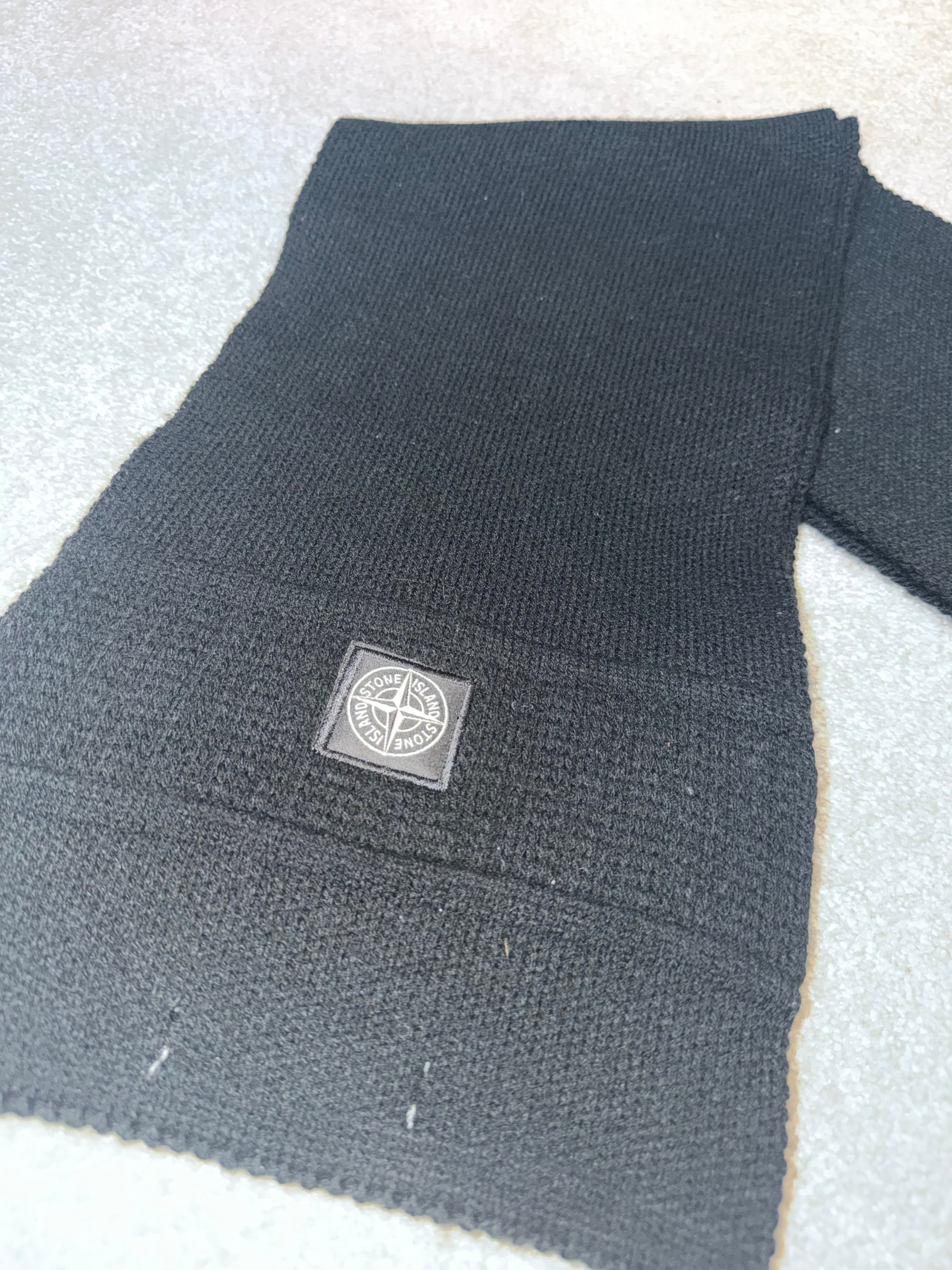 Stone Island Ribbed Wool Scarf