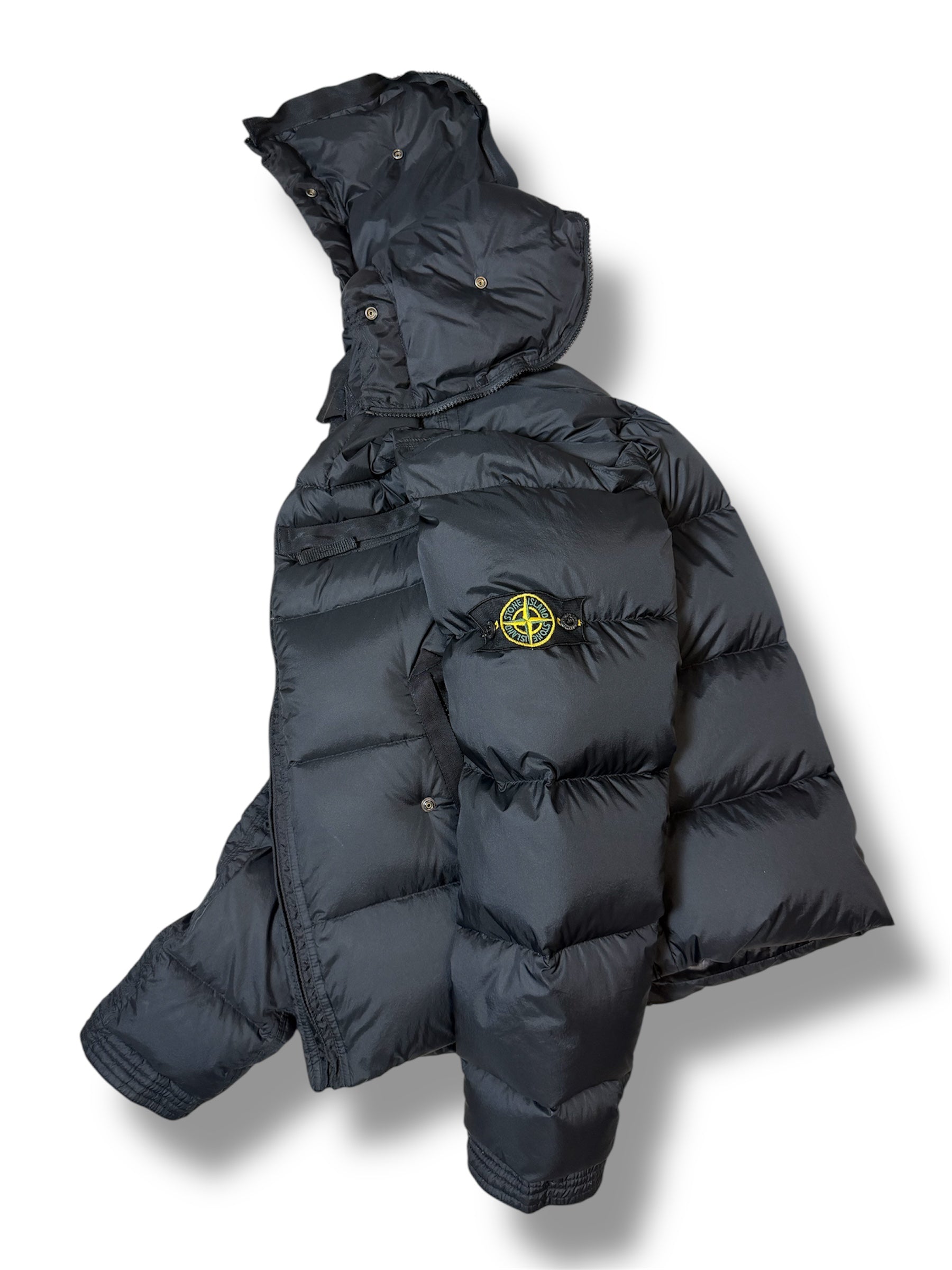 2007 Stone Island Opaque Down Mesh Badge Puffer