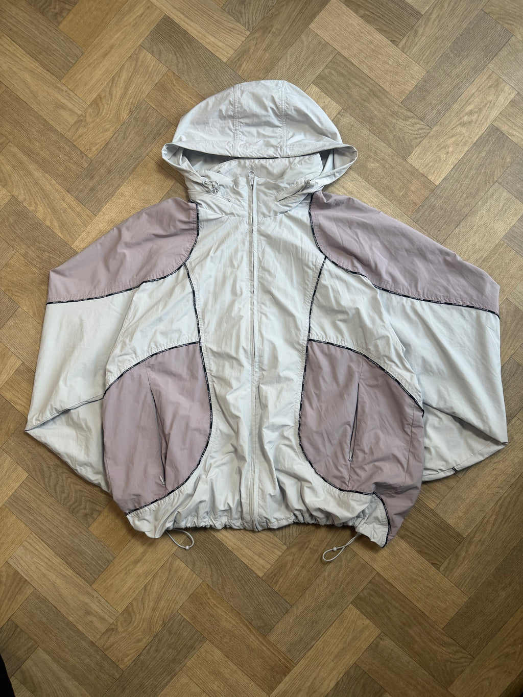 Supreme Logo Piping Hooded Track Jacket