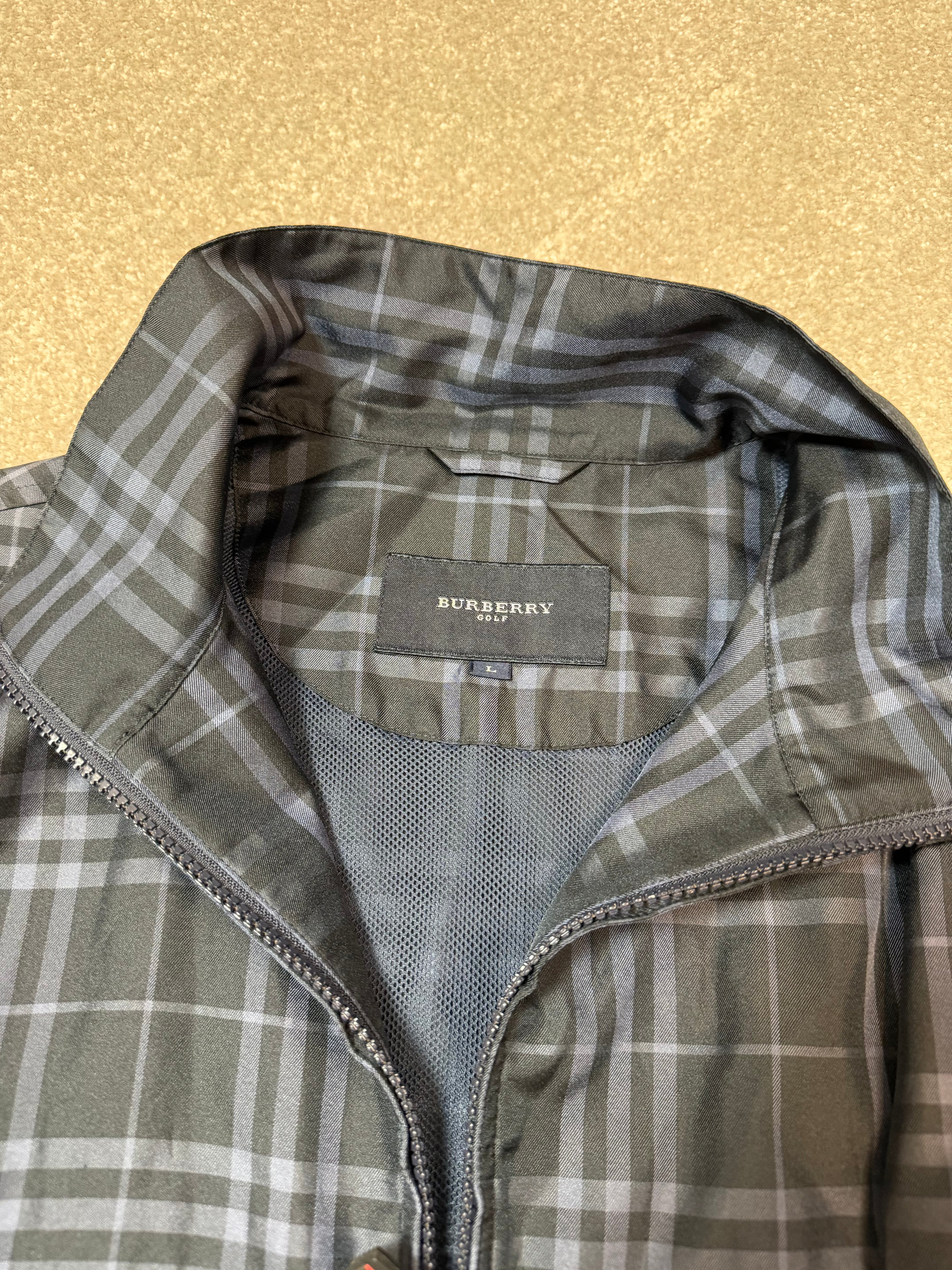 Burberry Golf Checked Track Jacket