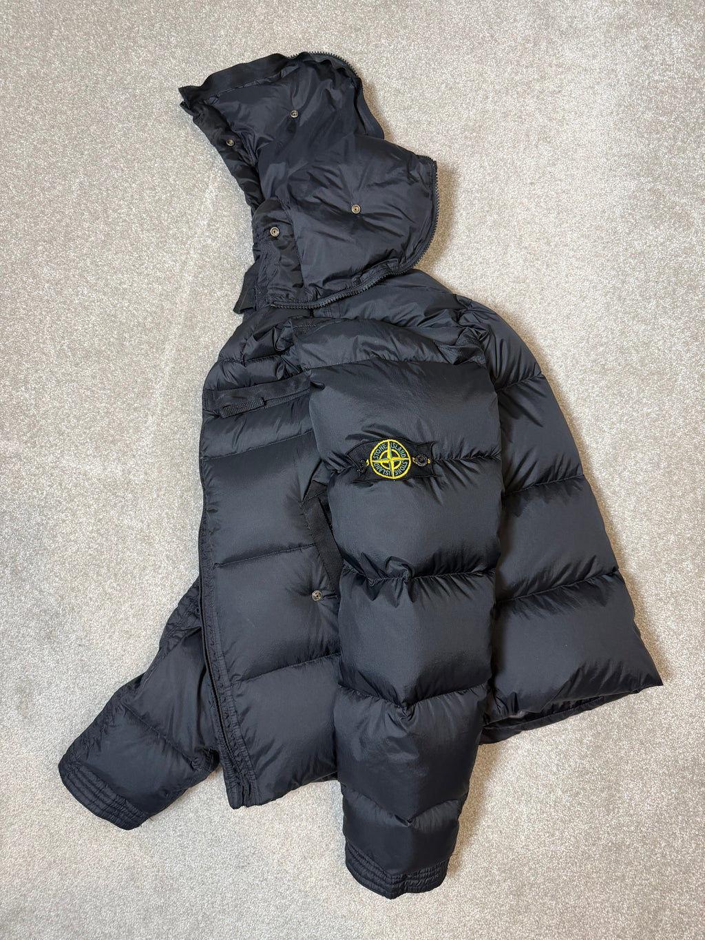 2007 Stone Island Opaque Down Mesh Badge Puffer