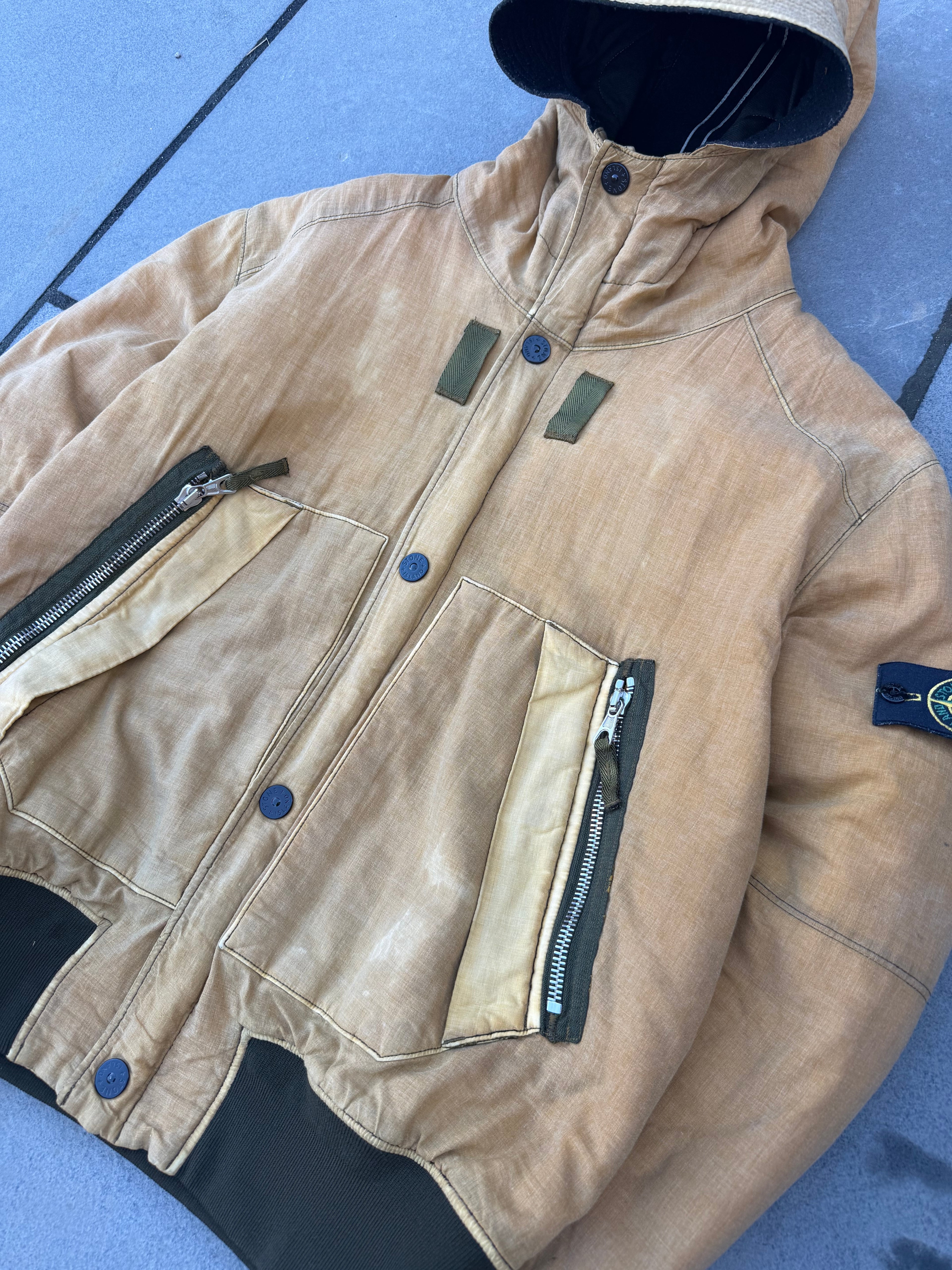 Stone Island 2010 David-TC Hooded Bomber Jacket