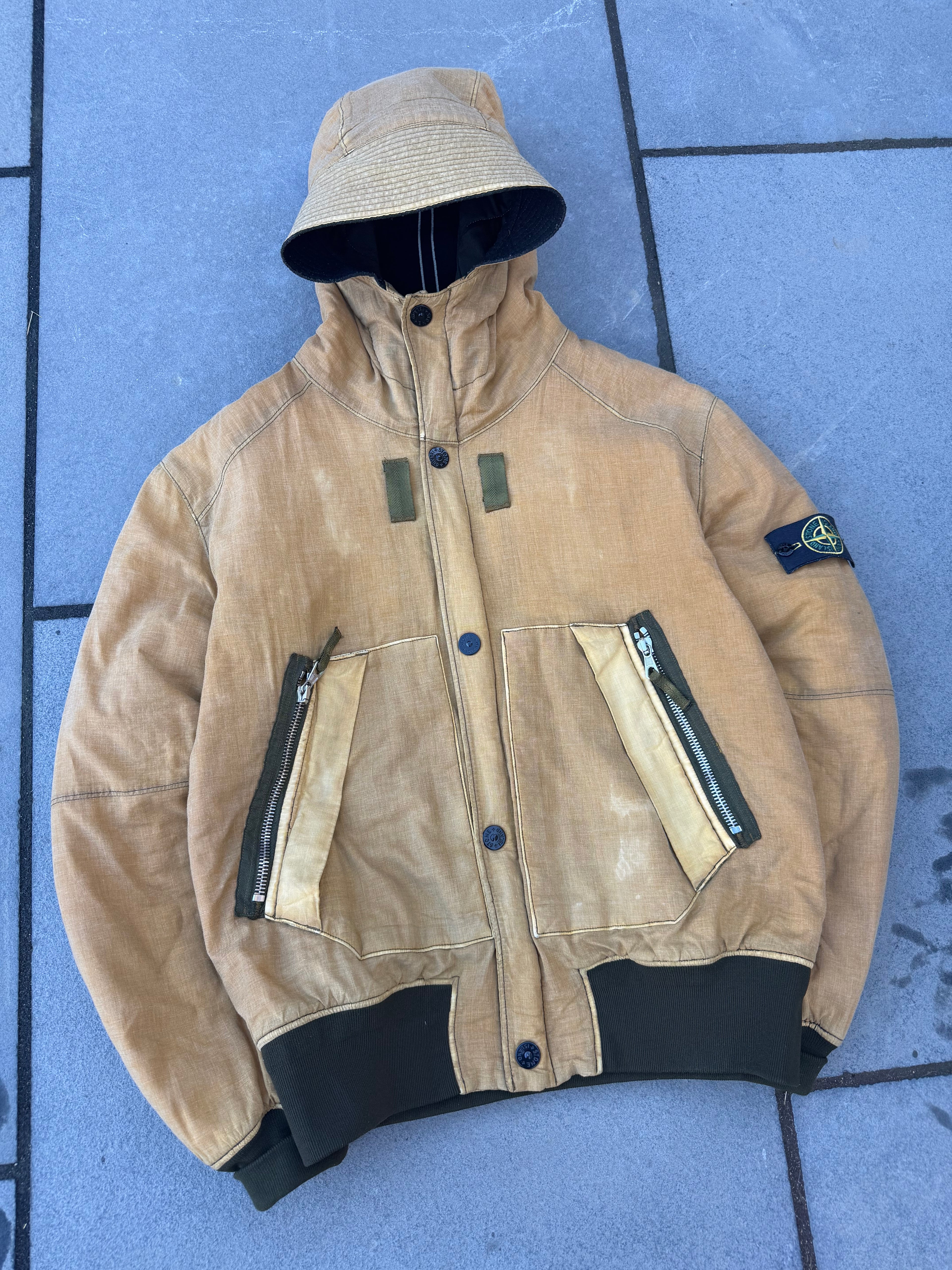Stone Island 2010 David-TC Hooded Bomber Jacket