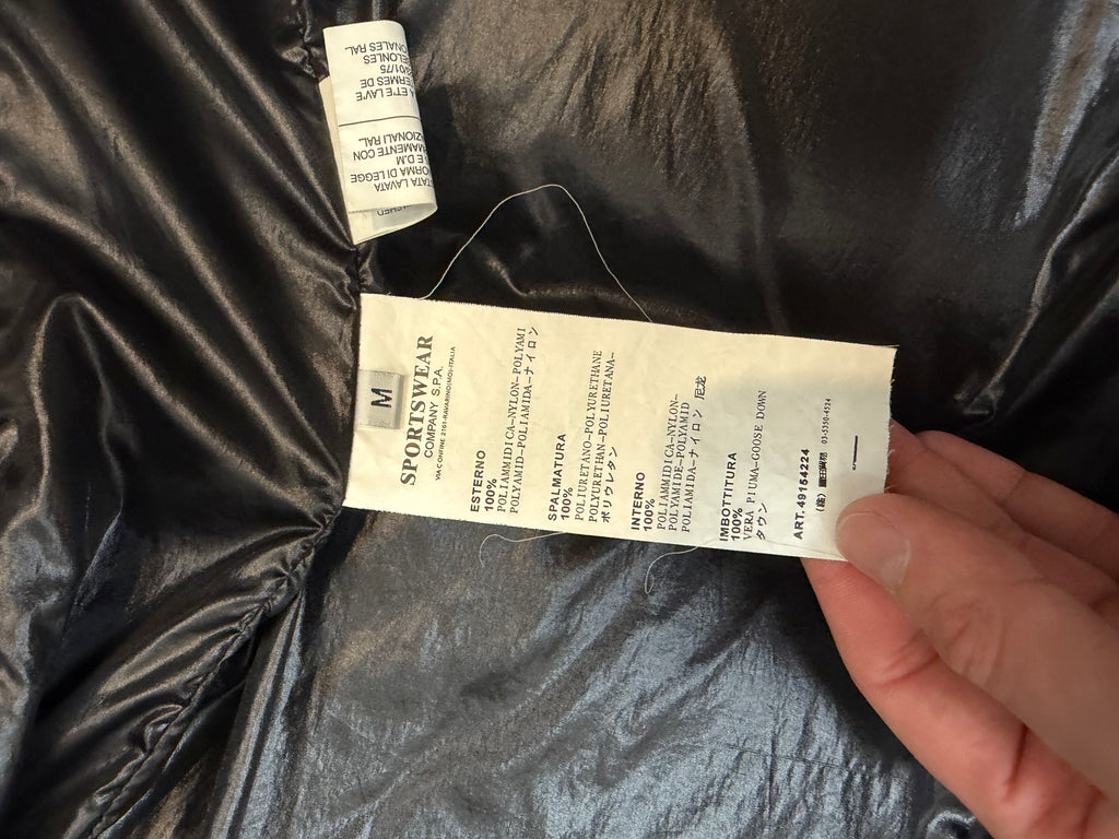 2007 Stone Island Opaque Down Mesh Badge Puffer