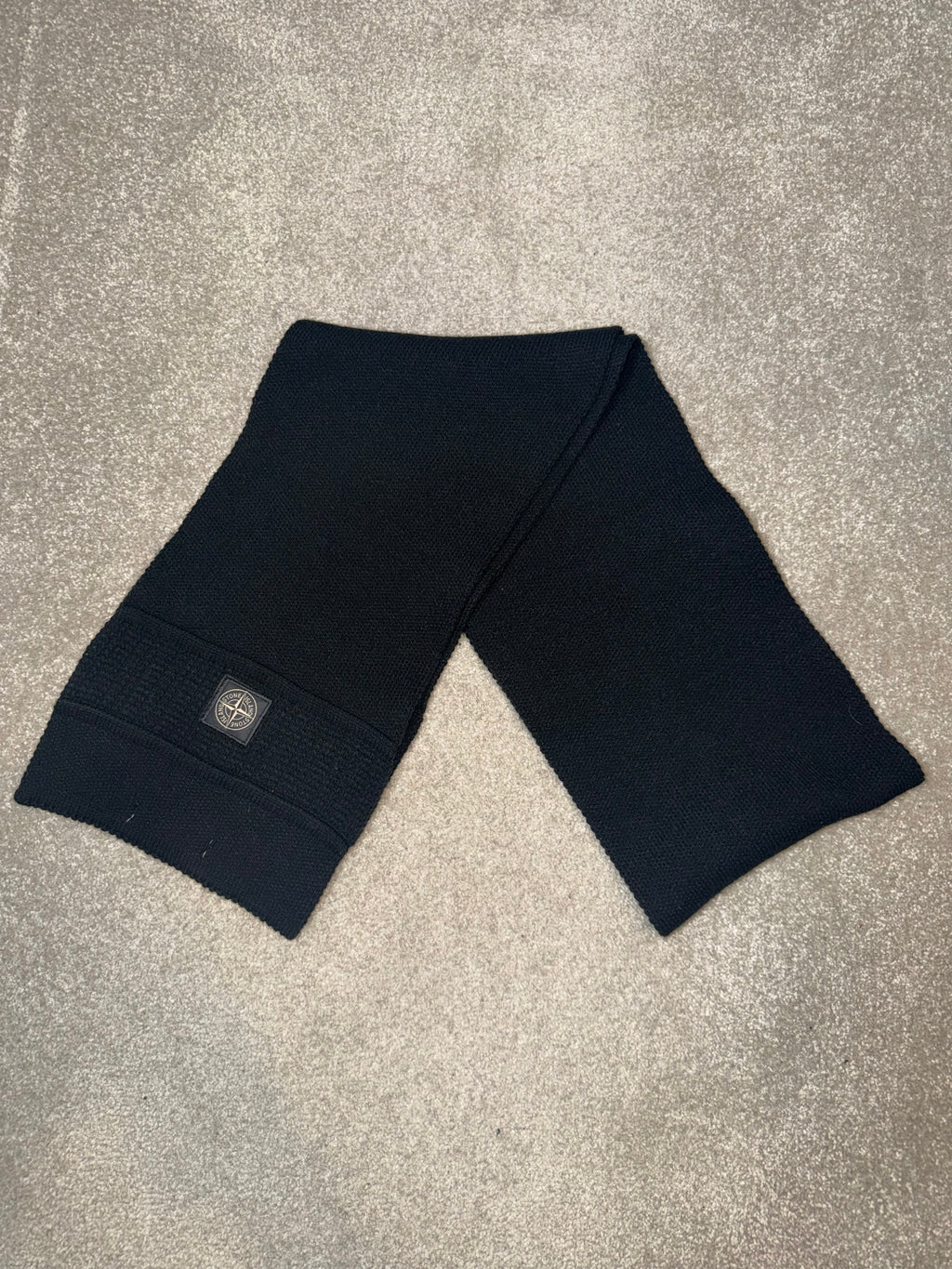 Stone Island Ribbed Wool Scarf