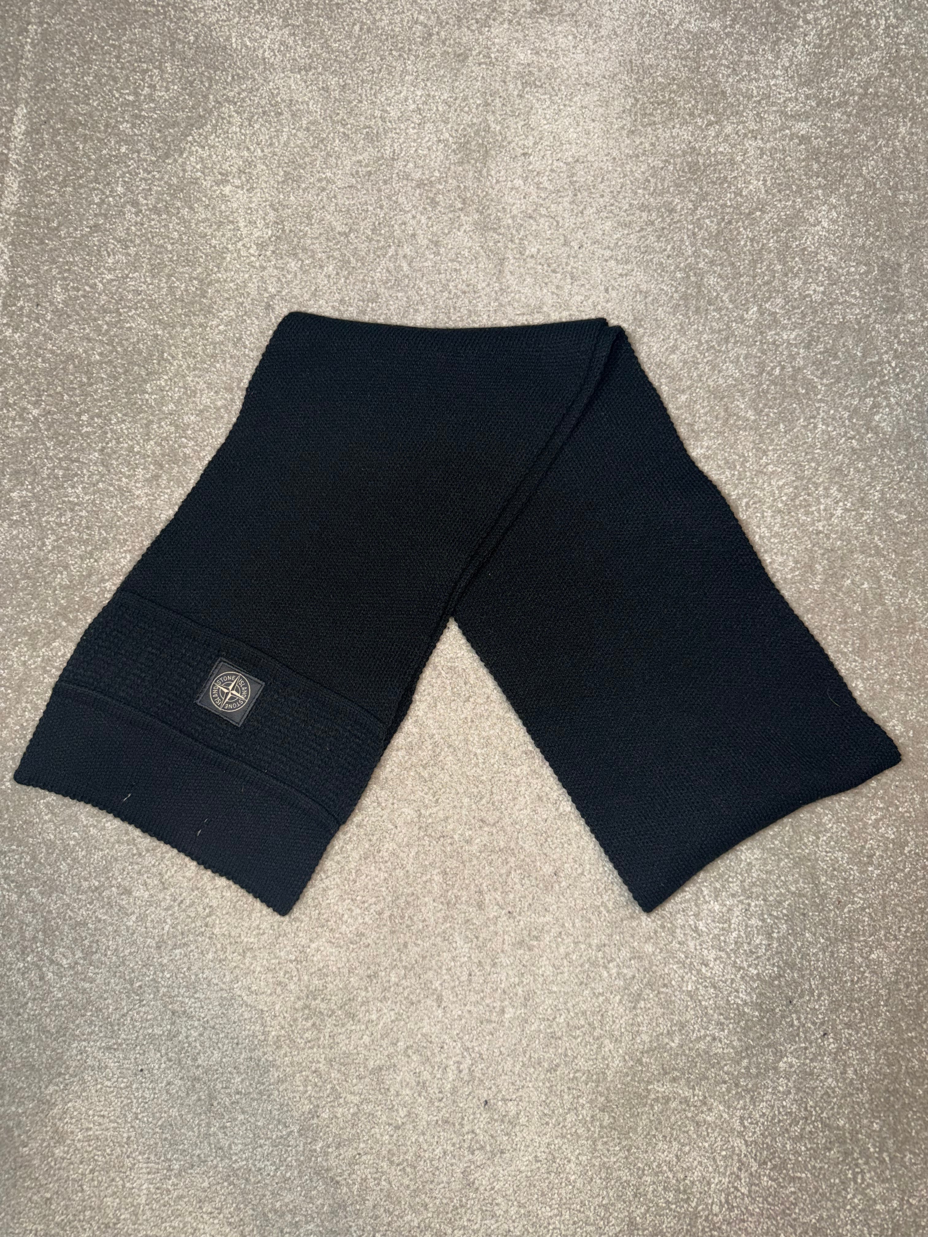 Stone Island Ribbed Wool Scarf