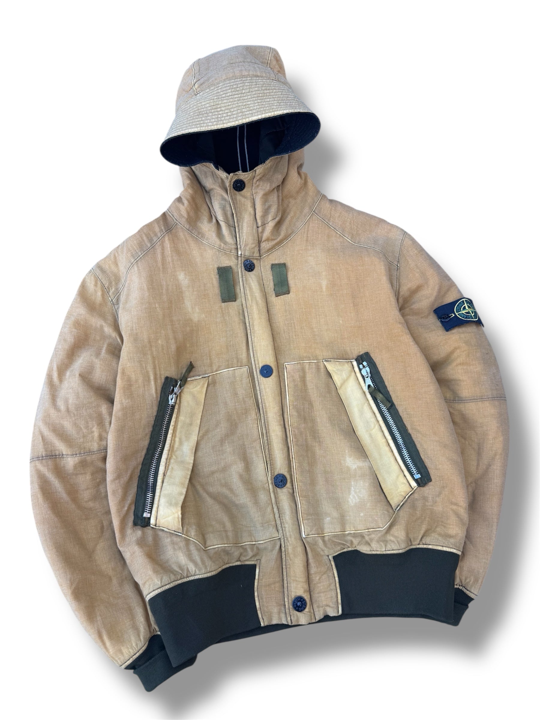 Stone Island 2010 David-TC Hooded Bomber Jacket