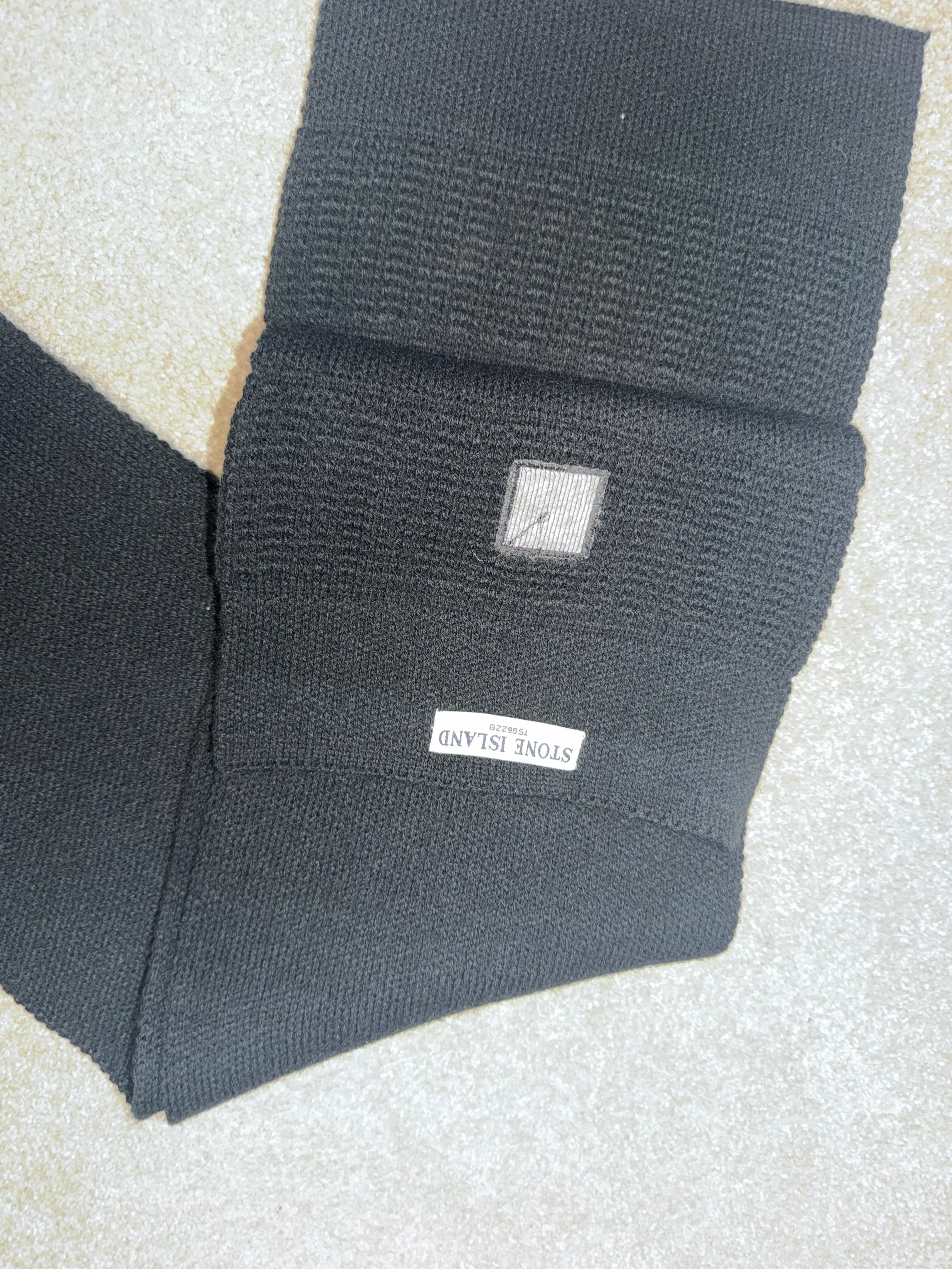 Stone Island Ribbed Wool Scarf