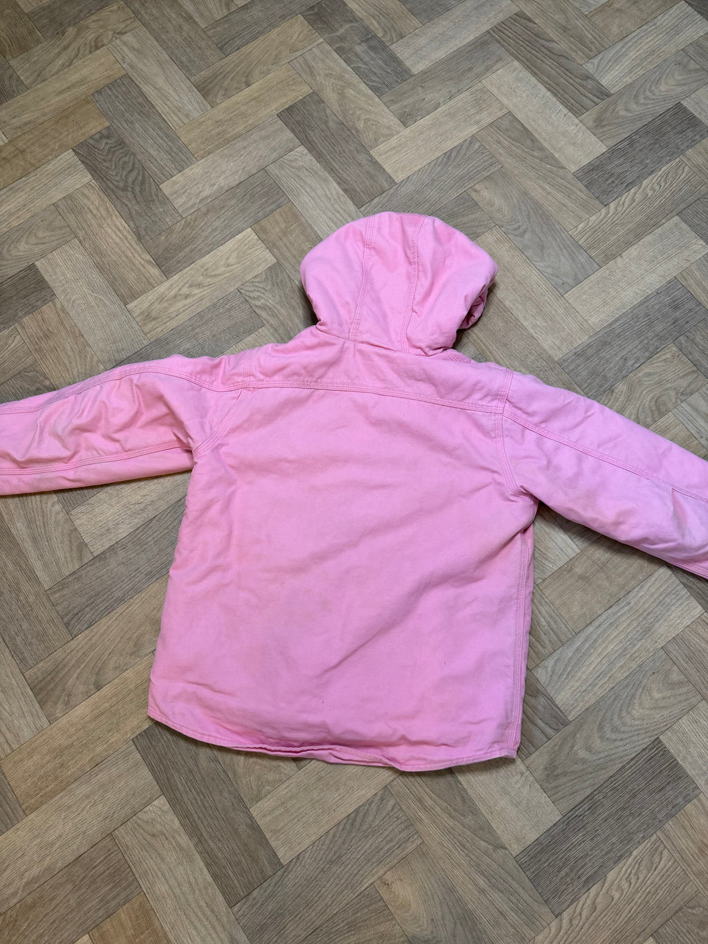 Carhatt sherpa lined hooded workwear jacket