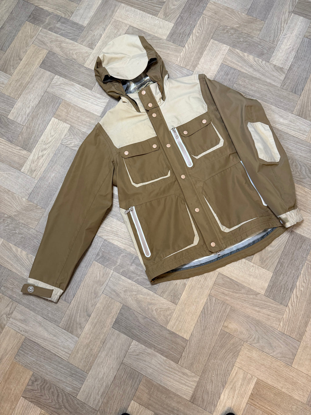 Vintage Stussy x 13DW Gore tex technical shell jacket