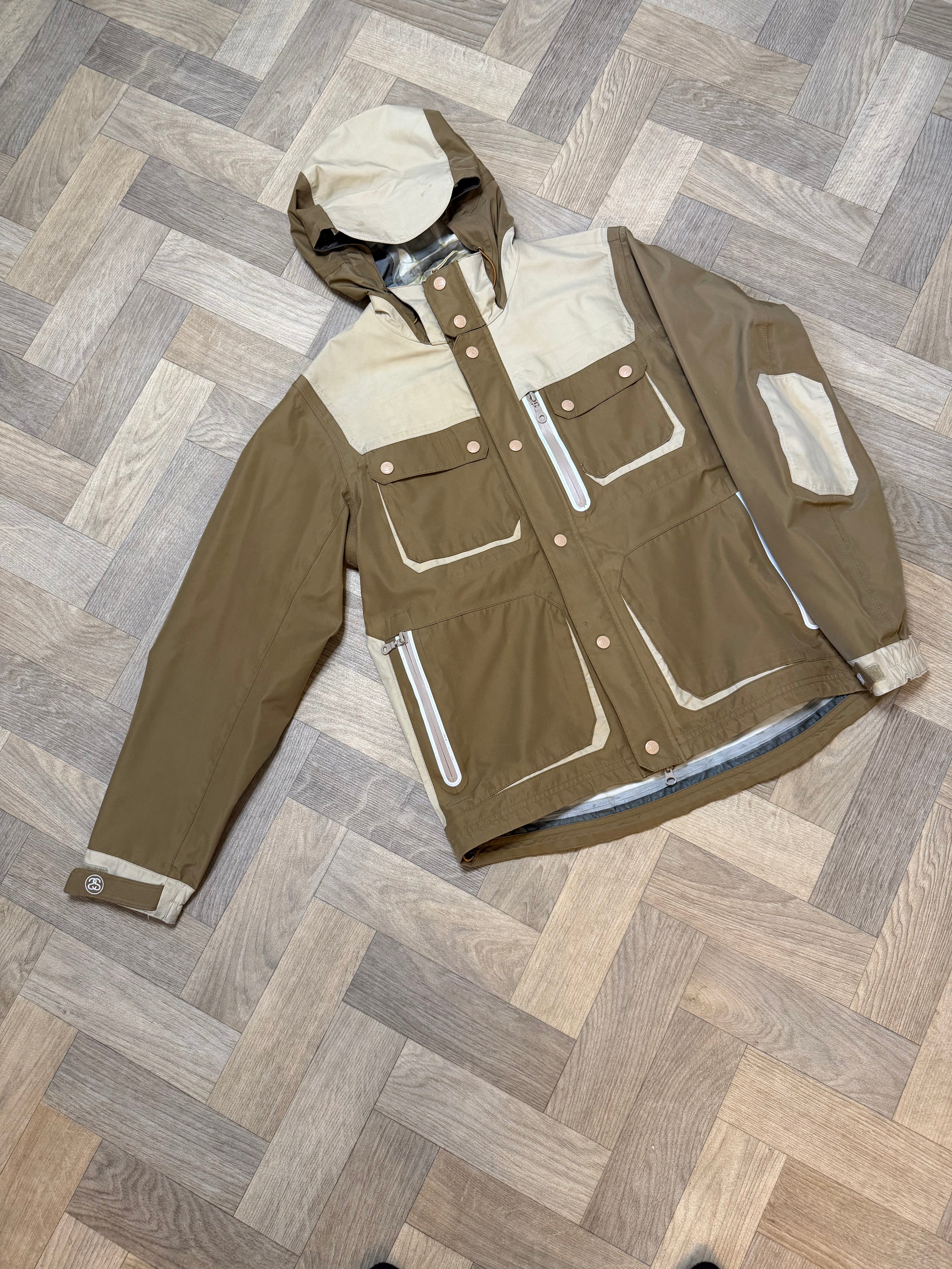 Vintage Stussy x 13DW Gore tex technical shell jacket