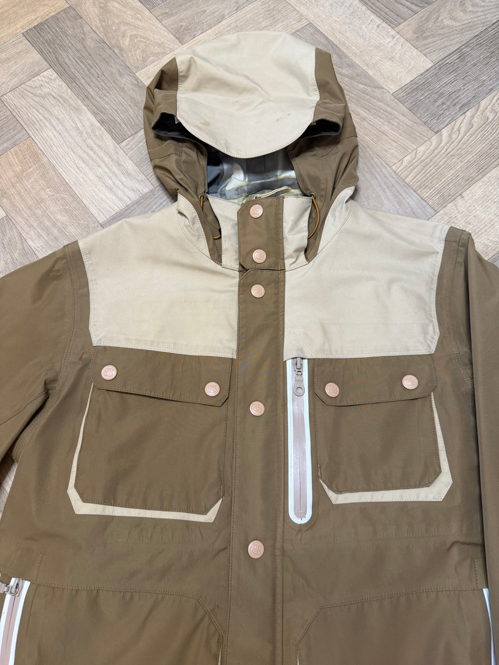 Vintage Stussy x 13DW Gore tex technical shell jacket