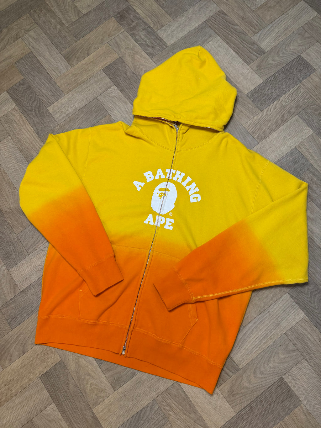 BAPE college gradation hoodie