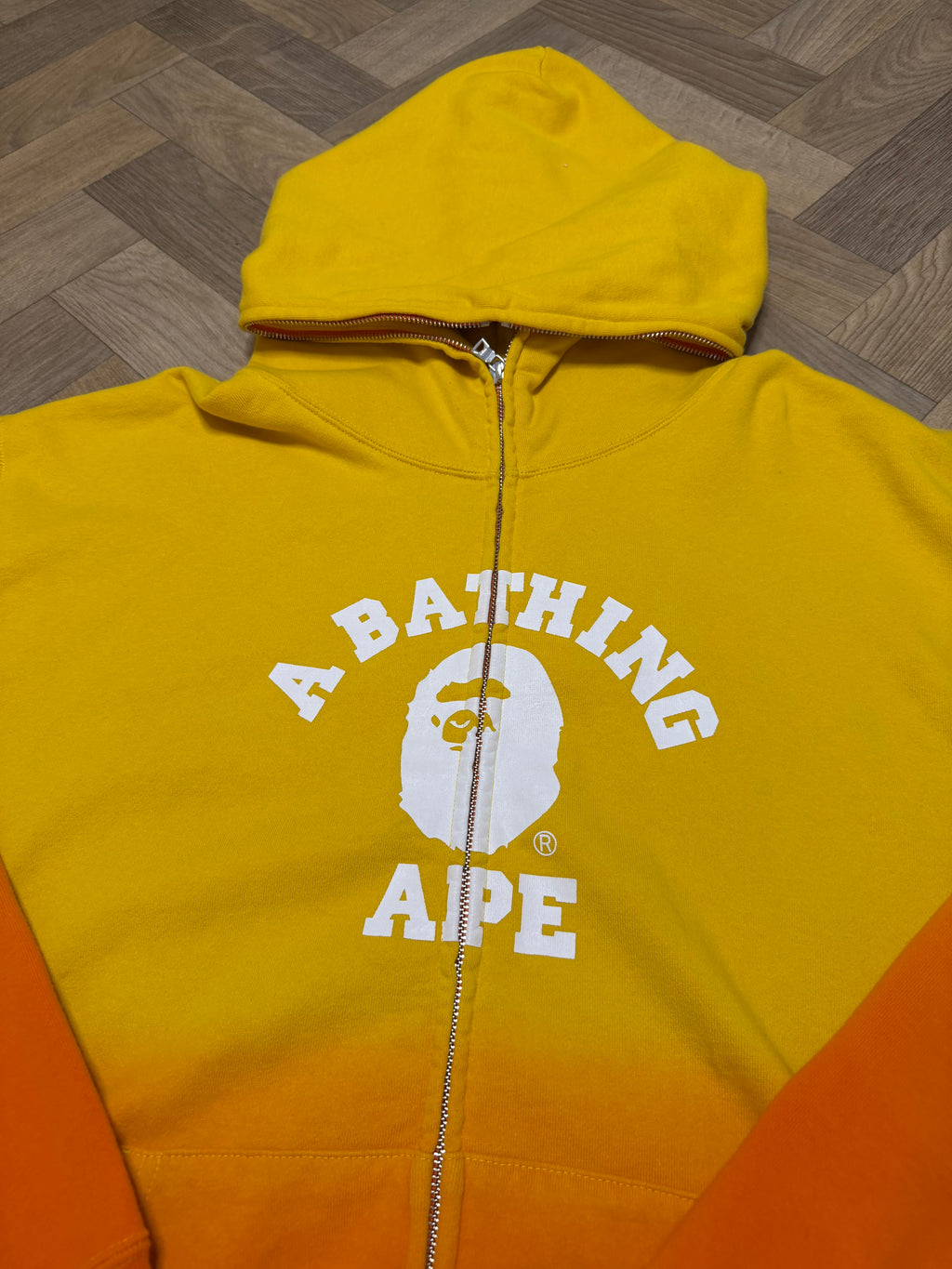 BAPE college gradation hoodie