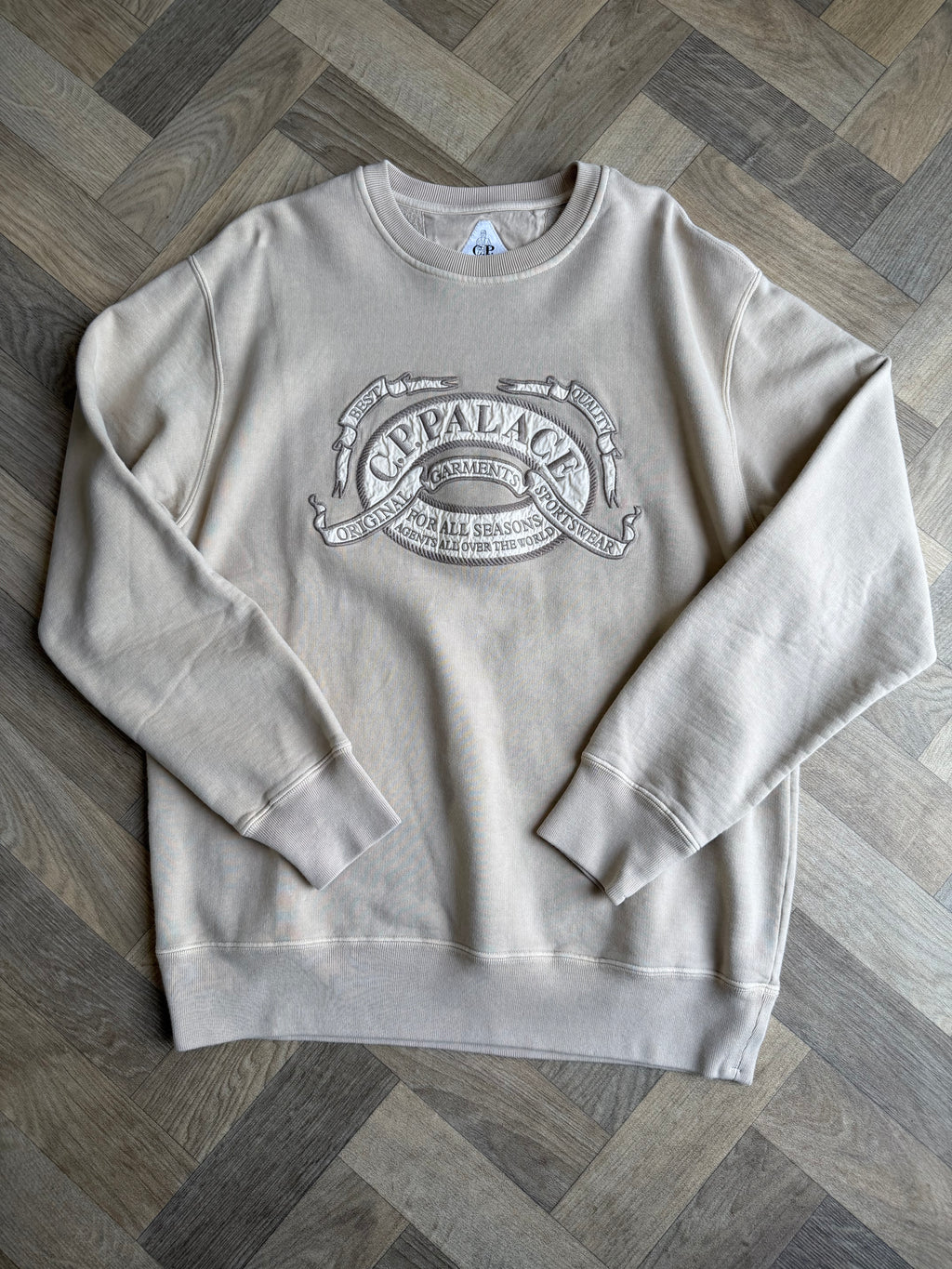 Palace x C.P company overdyed sweatshirt
