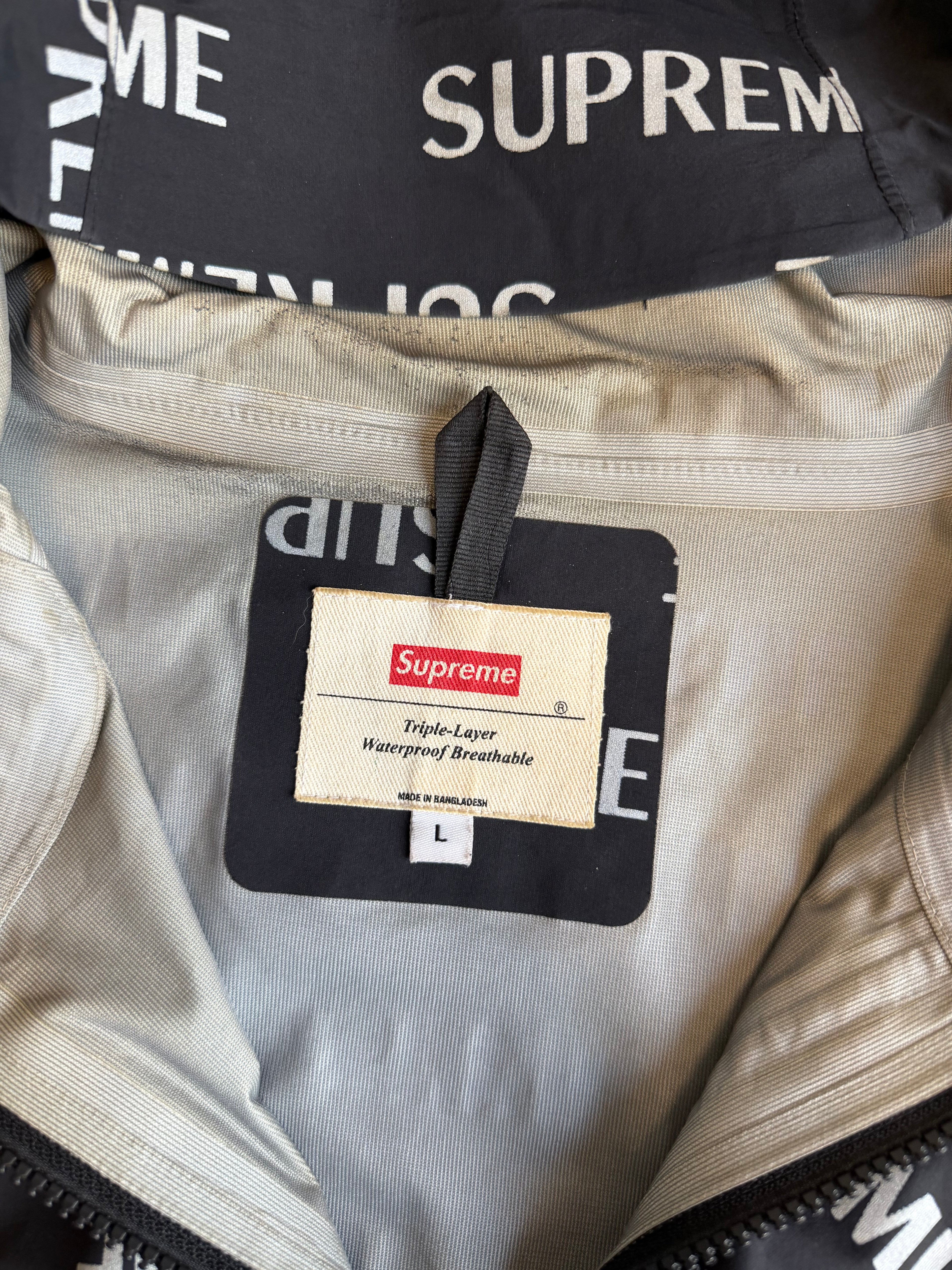 Supreme 3M reflective gore-tex jacket
