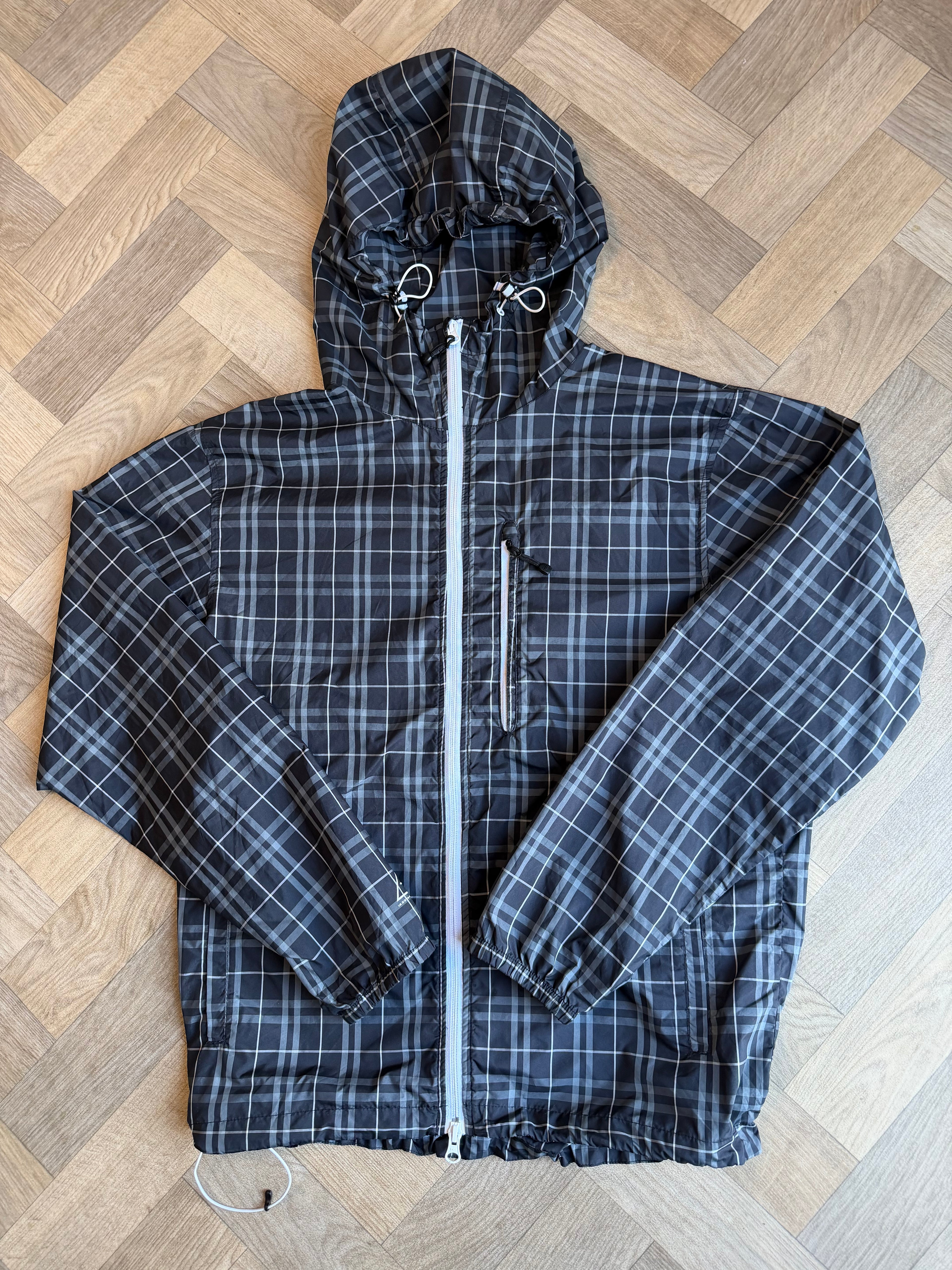 00s stussy plaid technical jacket
