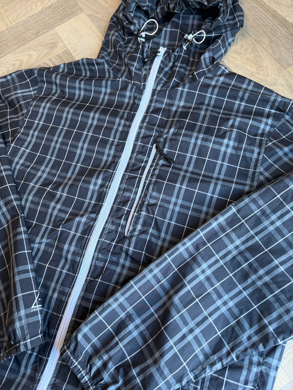 00s stussy plaid technical jacket