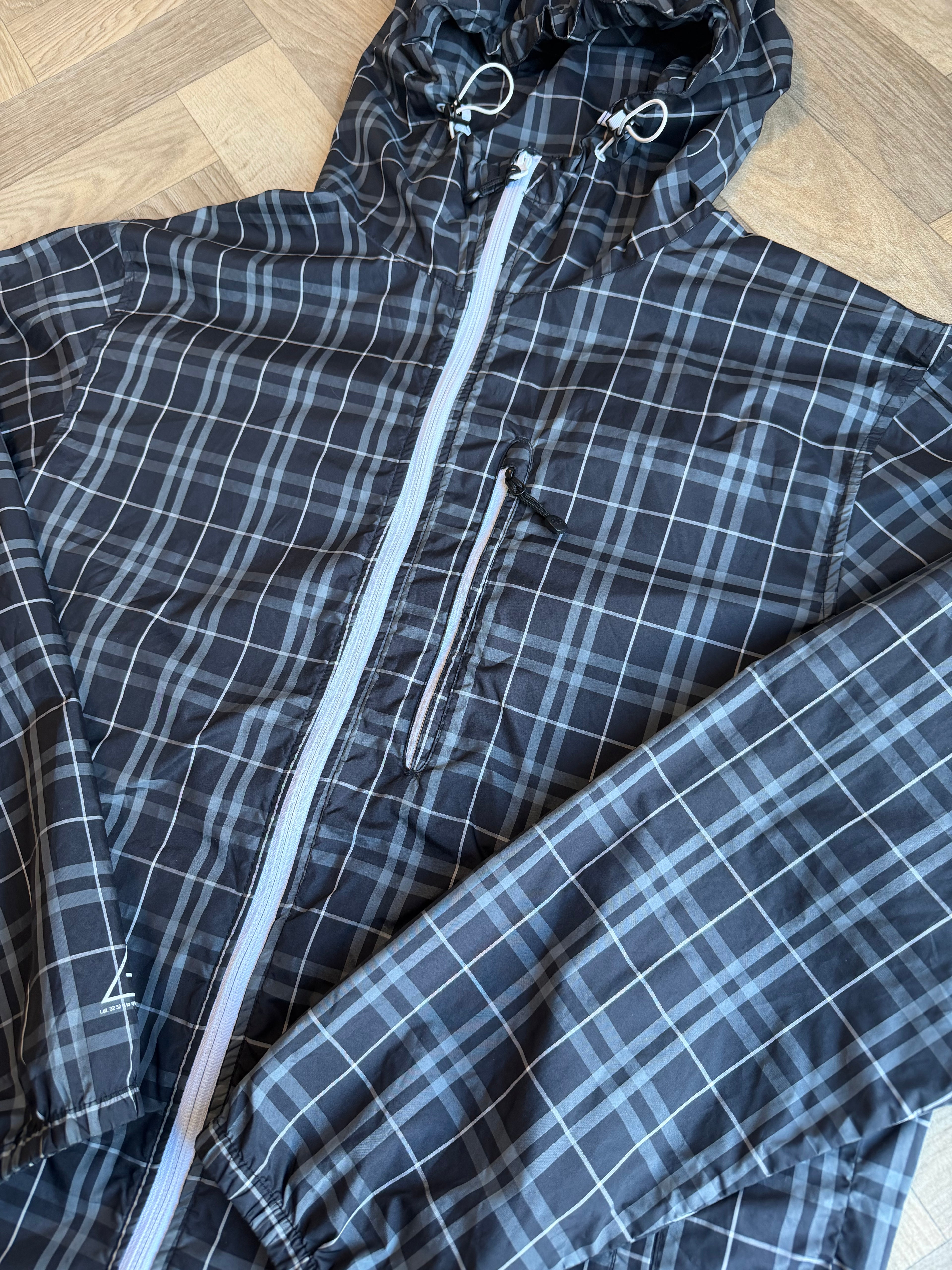 00s stussy plaid technical jacket