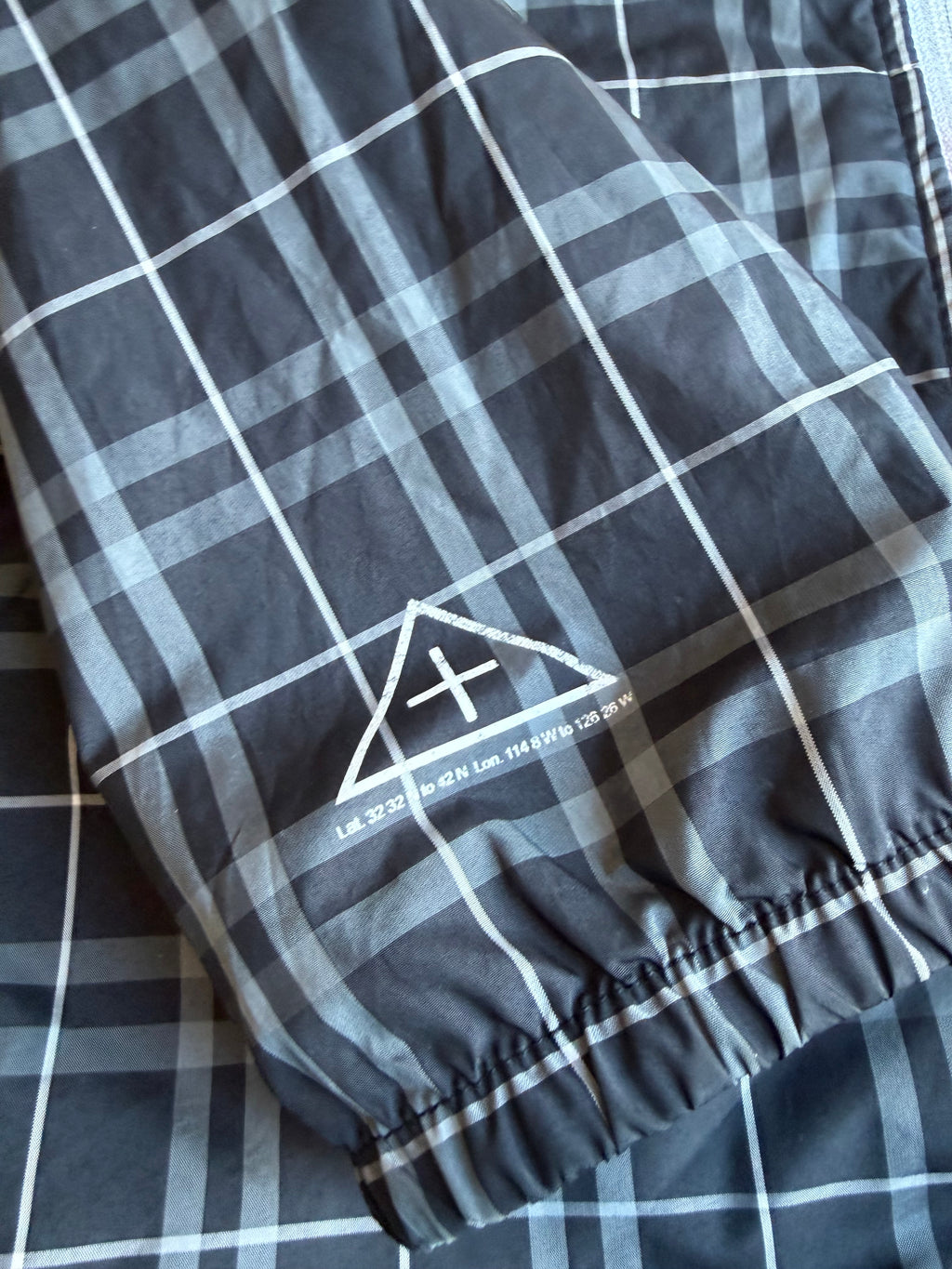 00s stussy plaid technical jacket