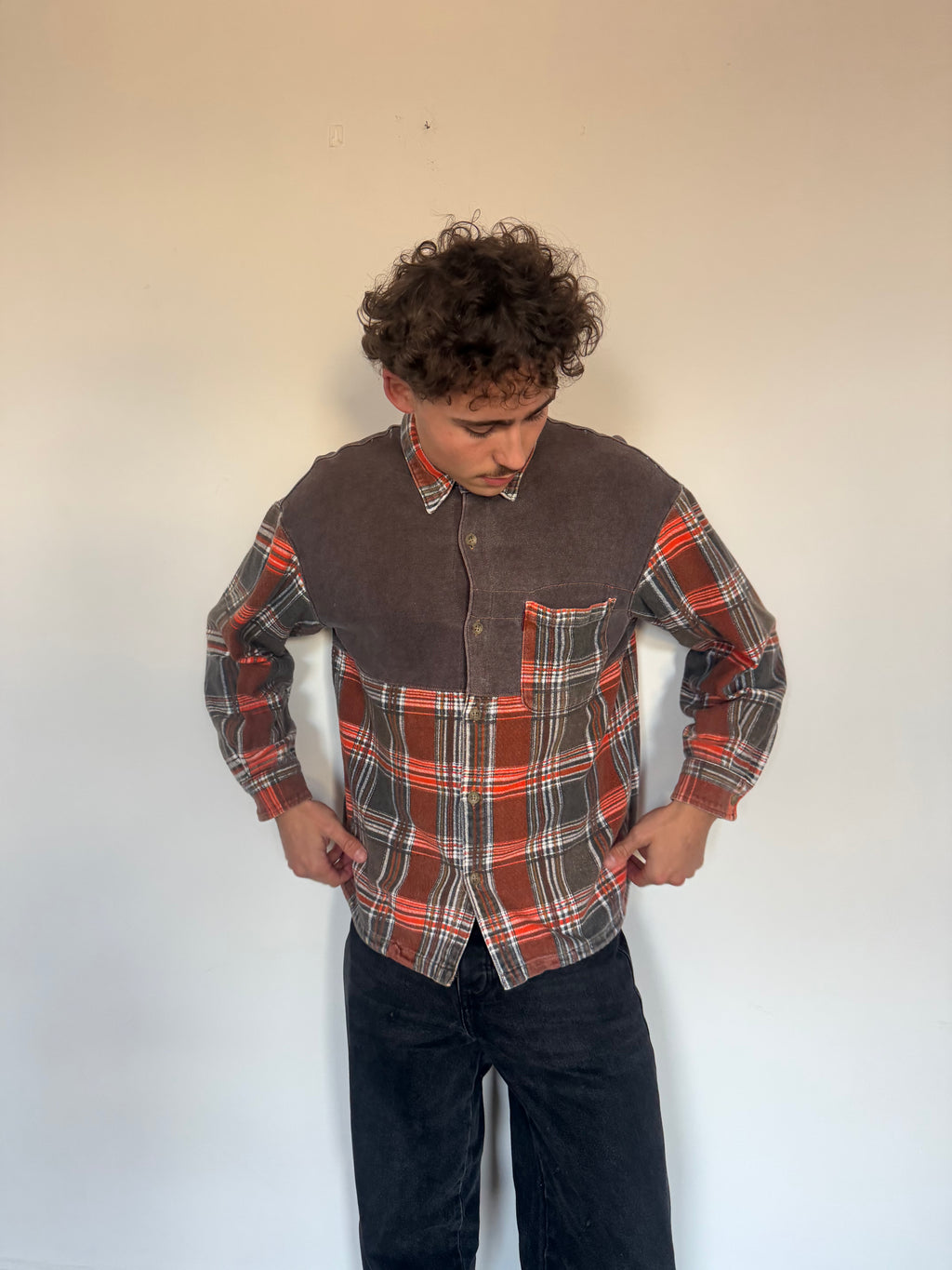 90's C.P company plaid chore jacket