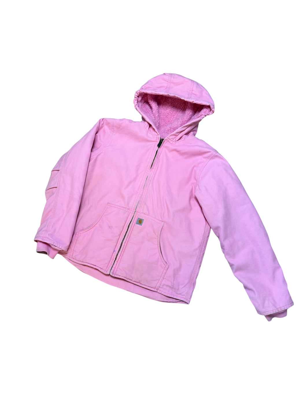 Carhatt sherpa lined hooded workwear jacket