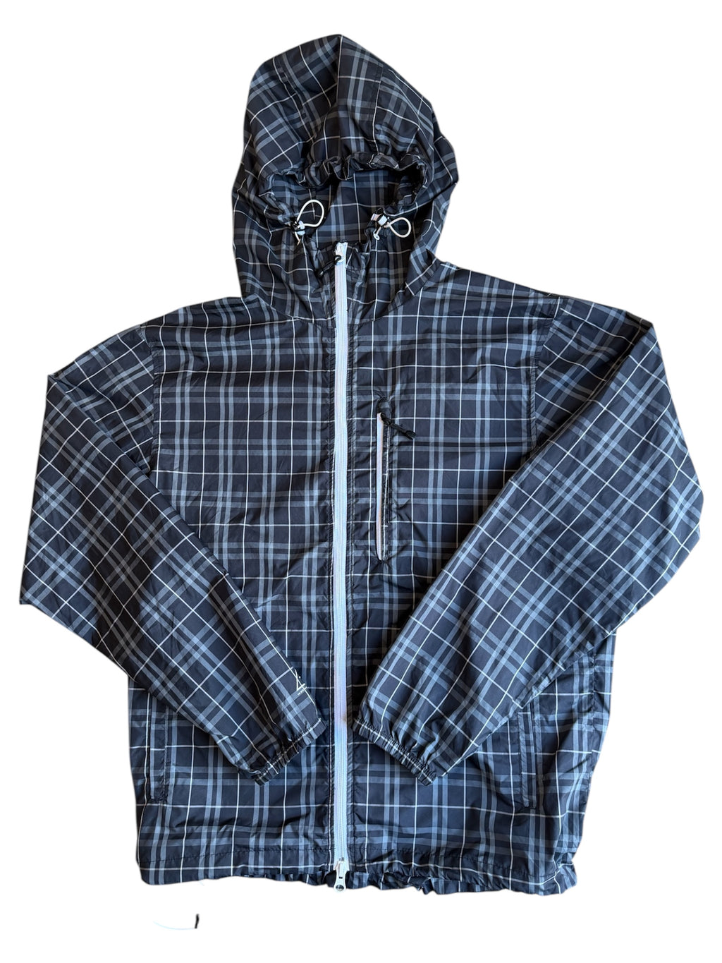 00s stussy plaid technical jacket